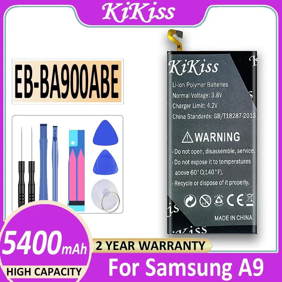 

Оригинальная батарея KiKiss EB-BA900ABE 5400 мАч для Samsung Galaxy A9 A900 A9000 Bateria