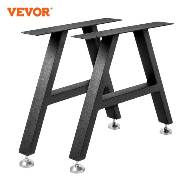 VEVOR VEVOR Patas de mesa 2 unidades Patas de mesa para muebles 71,1 x 45cm  Patas para escritorio Acero Patas Mesa Industrial Carga 800 Libras Patas  Mesa