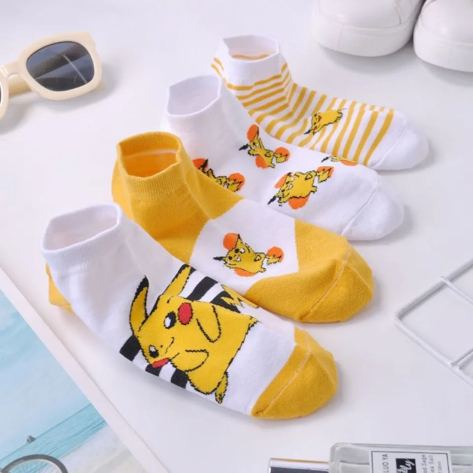 Boys 4-20 Pokémon Fuzzy Babba Slipper Socks