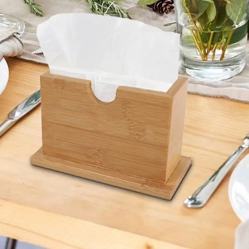 Wooden Napkin Holder Stylish Tissue Dispenser