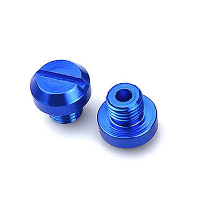 Motorcycle Mirror Plugs 2Pcs Mototcycle Clockwise M10 * 1.25 Mirror Hole Plug Screw For KTM Honda Yamaha Kawasaki Suzuki Car Accessories Mirror Hole Screw