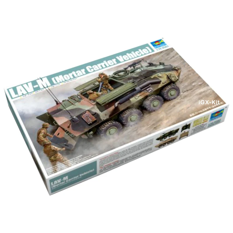 

Trumpeter 00391 1/35 USMC LAV-M Light Armored Mortar Carrier Vehicle Military Gift Toy Plastic Assembly Building Model Kit