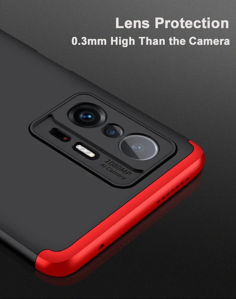 Shockproof Armor Plastic Case For Xiaomi Mi 11T Pro Full Protection 3 in 1 Hard