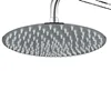 High Quality 6/8/10 Inch Stainless Steel Ultra-Thin Waterfall Shower Heads Rainfall Shower Head Rain Square Round 3
