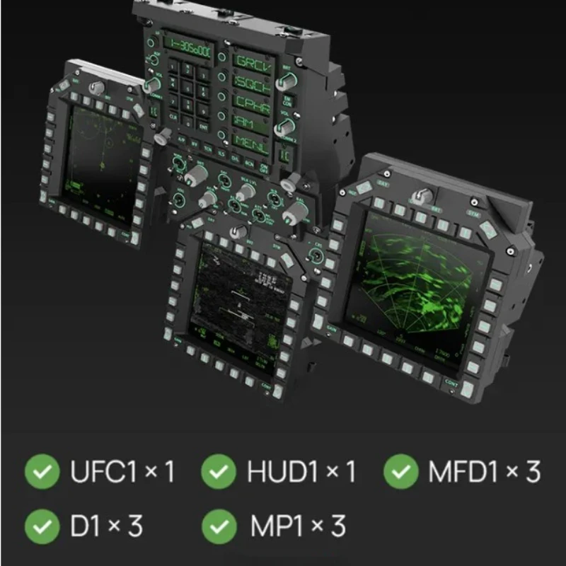 F18 UFC MIP Cockpit Front Instrument Panel Simulation Flight MFD DDI DCS HUD приборная панель с жк дисплеем logitech g flight instrument panel 945 000008