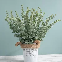 20pcs Artificial Eucalyptus Stems Leaves Green Eucalyptus Branches Fake Plants for Wedding Centerpieces Christmas Navidad Decor 6