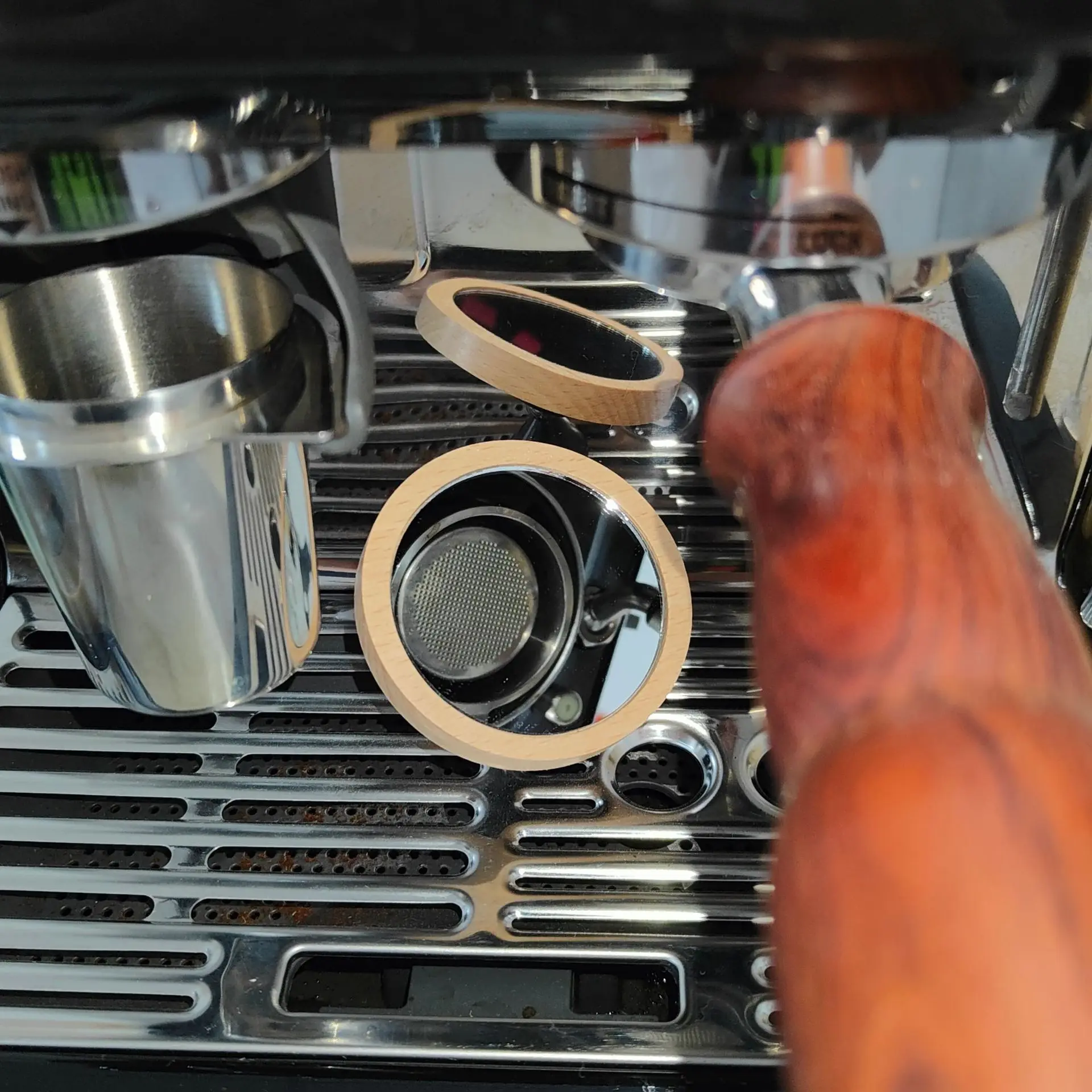 Espresso Schuss Spiegel Kaffee Extraktion Spiegel Beobachtung reflektierend für bodenlose Sieb träger Barista Zubehör Kaffee Werkzeuge – Detail 11