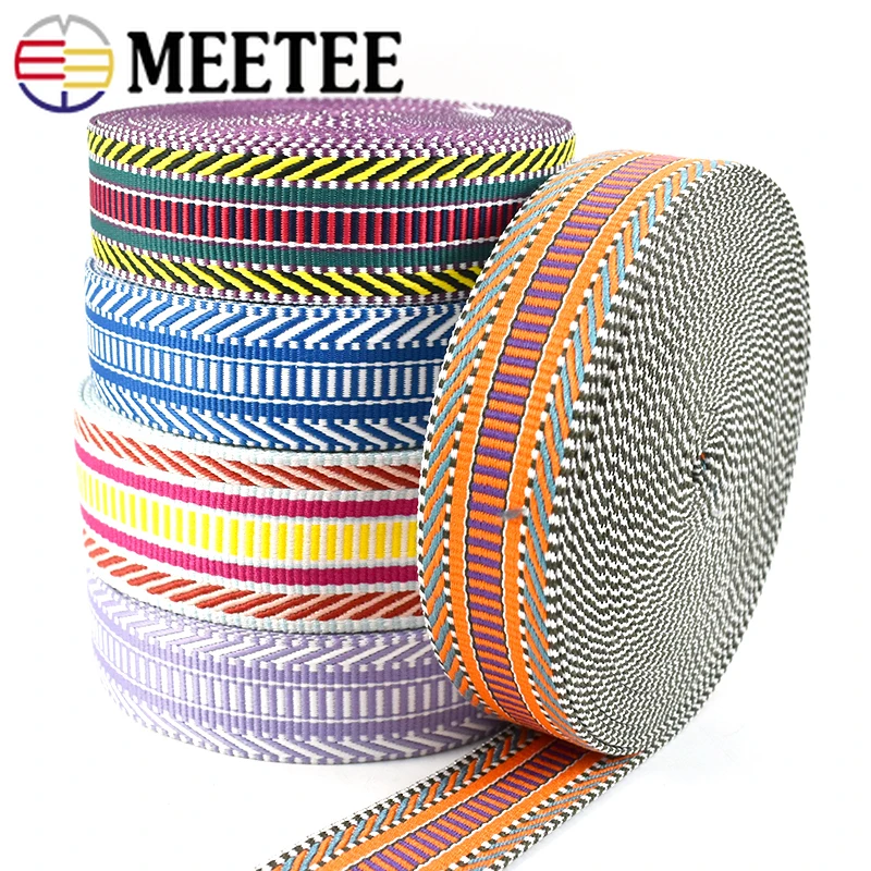 5Meters 20/25/32/38/50mm Thick 1mm Nylon Webbing Tape for Strap Safety Belt  Knapsack Ribbon Band DIY Strapping Bias Binding