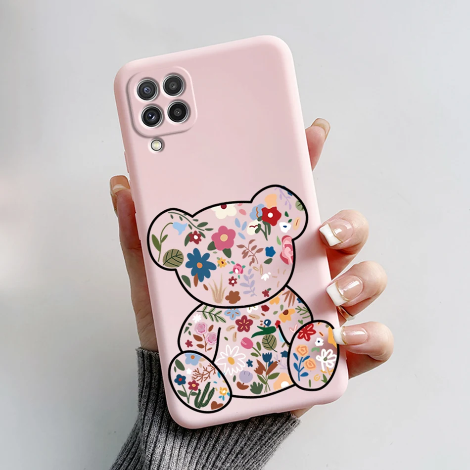 thumbnail image 1 of Funda de silicona suave para Samsung Galaxy A22 4G 5G, cubierta de teléfono de dibujos animados de oso lindo, rana para SamsungA22 Galaxy A22 M22 A 22 4G 5G, 1 of 5