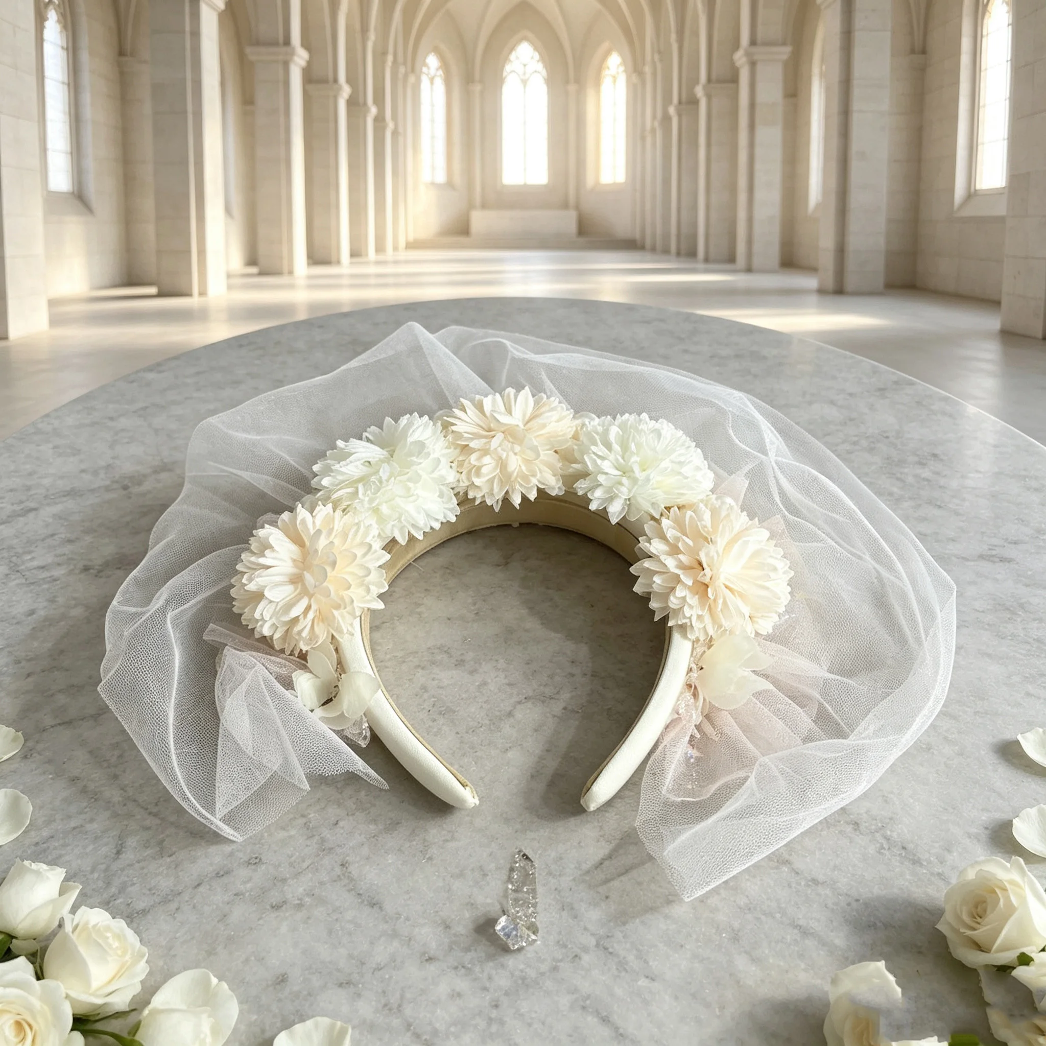 Elegant Wedding Hairband: Beautiful Love Design Bridal Accessory