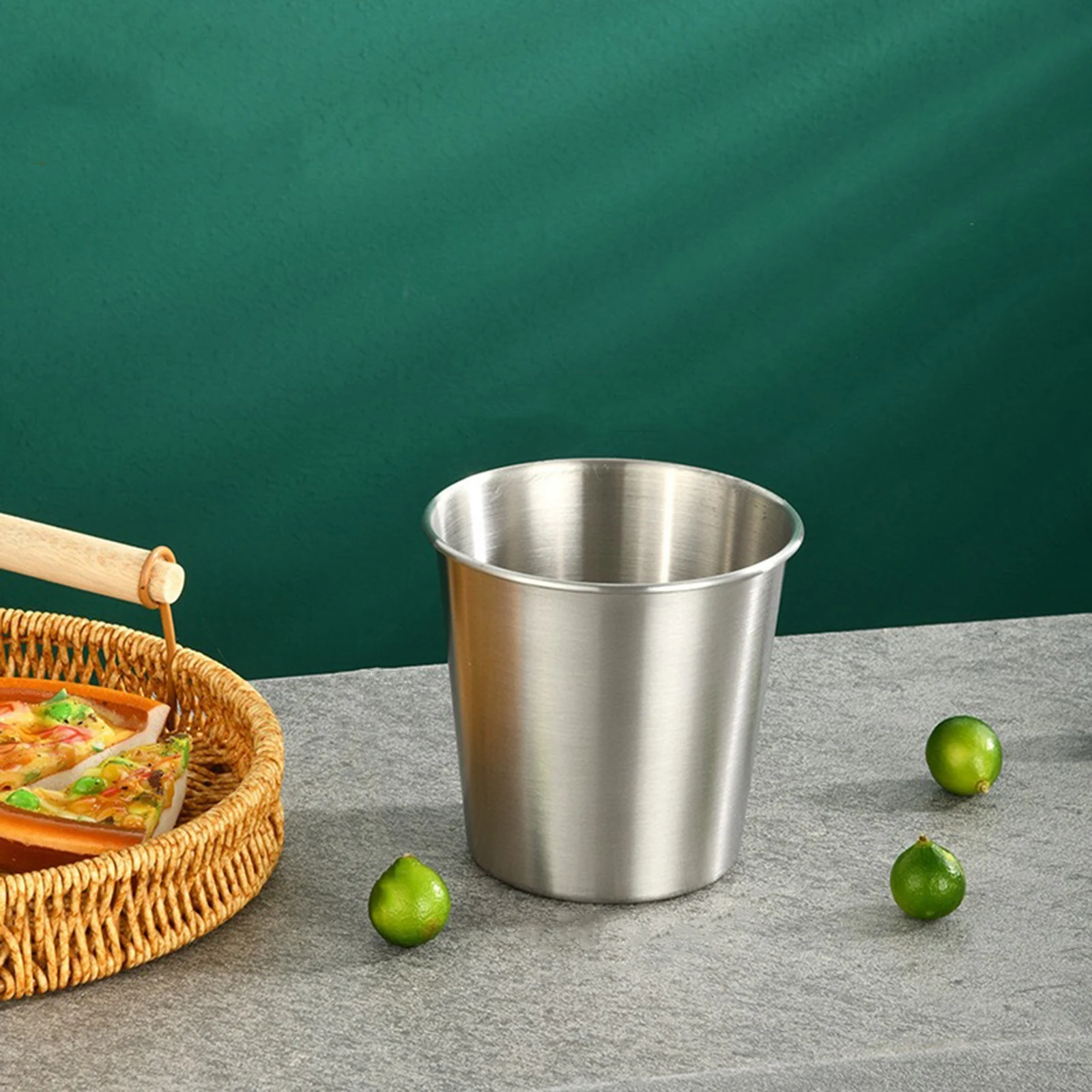 Stainless Steel Bar Ice Bucket Wine Spit Wine Barrel Container for KTV Club Bar