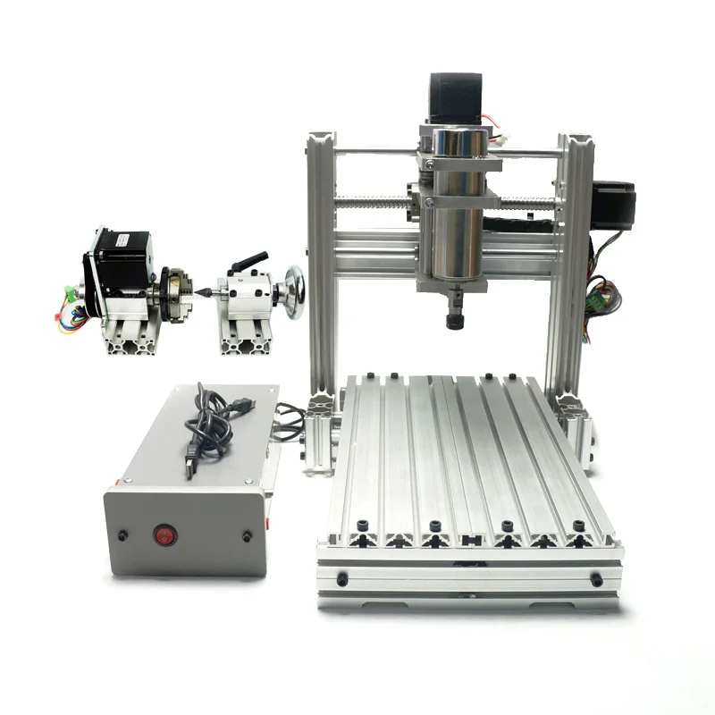 DIY CNC 3020 3 axis 4 Mini wood 2030 engraving machine milling lathe | Инструменты