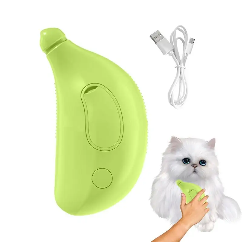 

Щетка для кошек 3 в 1, самоочищающаяся Расческа для груминга домашних животных, массажная перезаряжаемая