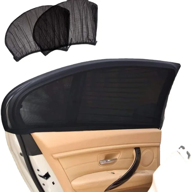 2 Pcs Universal Car Styling Accessories Sun Side Window Shade Curtain Rear window Cover UV Protection Sunshade Visor Shield 5