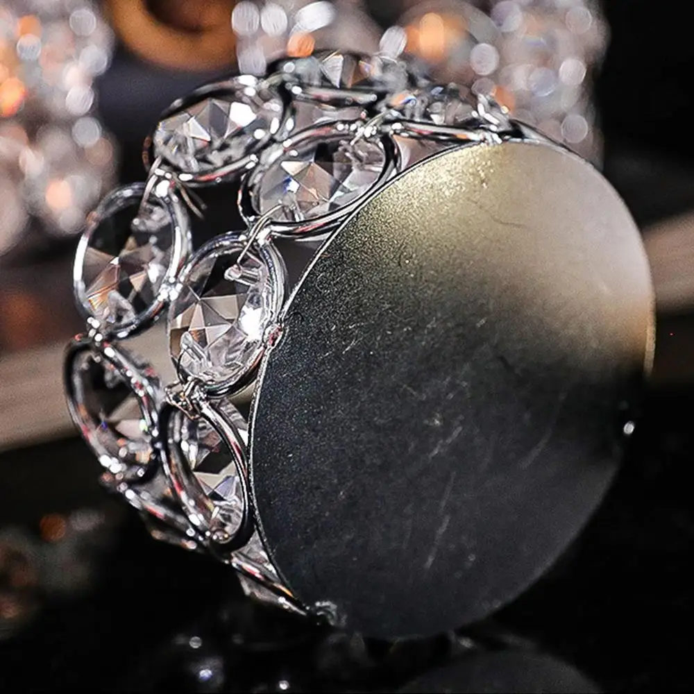 Nordic Style Crystal Glass Tealight Candle Holder Small Clear Candlestick Table Home Decorations For Wedding Festival Birthday - Image 4