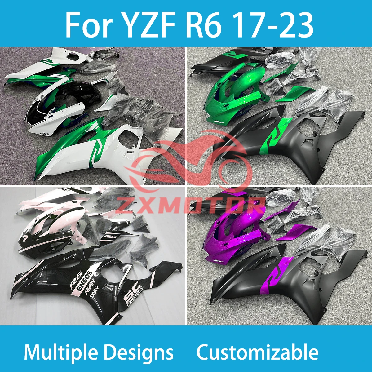 

Оригинальные обтекатели, диагональ 17-23, вторичный рынок, премиальный комплект обтекателей, панель кузова для YAMAHA YZF R6 2017 2018 2019 2020 2021 2022 2023