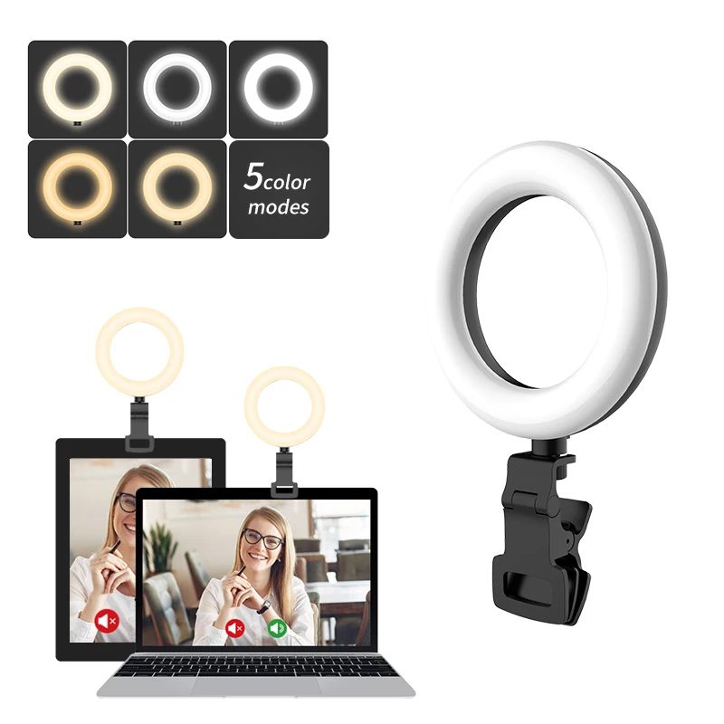 MoZhao Computer Fill Light LED Soft Light 5 Color Temperature Screen Eye Protection Reading Light Video Conferencing Fill Light