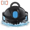 INSE Automatic Cordless Robotic Pool Cleaner,90 Mins Runtime,Self-Parking,for Flat Above/In-Ground Pool up to 65 Feet/1100 Sq.Ft 1