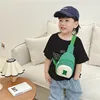 Children's Embroidered Letter Shoulder Bags Casual Girls Boys Kids Chest Bag Coin Purse Nylon Zipper Crossbody Bags 2