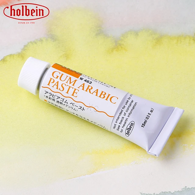 Holbein GUM ARABIC PASTE Artistic watercolor creation mixing media Pencil  type Masking ink Whitening gum Ox Gall acrylic paints - AliExpress