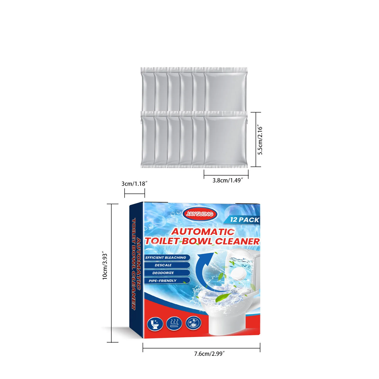 Toilet Cleaning Effervescent Tablets Toilet Bowl Tank Stains Remover Clean Urine Scale Deodorant Cleansing Pills