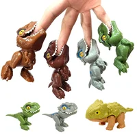 Jurassic Finger Dinosaur Triceratops Tyrannosaurus Model Toys for Kids Creative Finger Biting Dinosaurs Interactive Toy Boy Gift 1