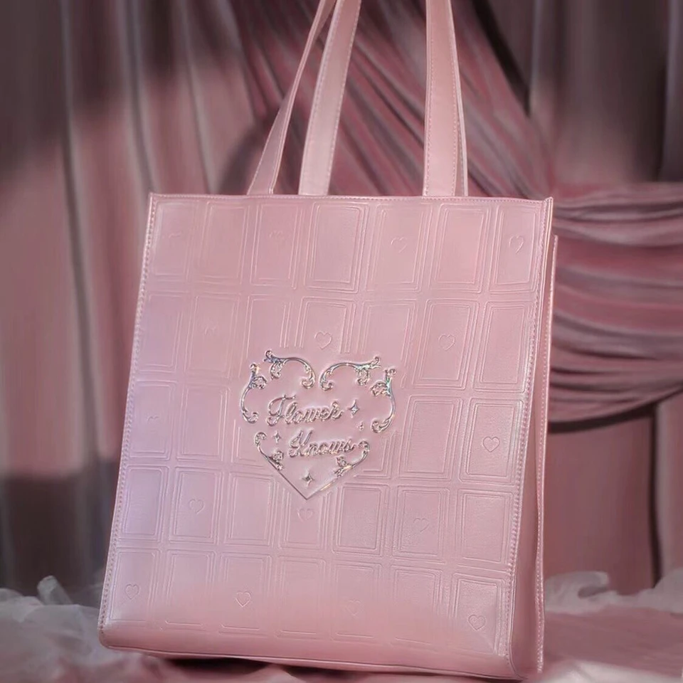 バッグ PINK GOD ONLY KNOWS SHOLDER TOTE BAG バッグ PINK GOD ONLY