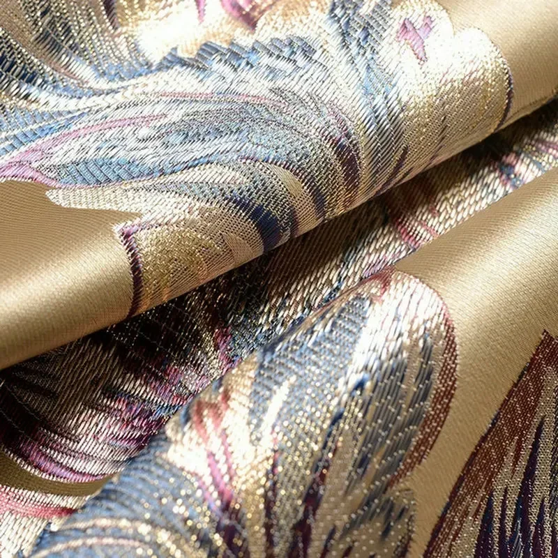 thumbnail image 1 of Luxury Curtains For Living Room Peacock Feather Blinds Jacquard Drapes For Bedroom Chinese Window Shading High Shading Panels, 1 of 5