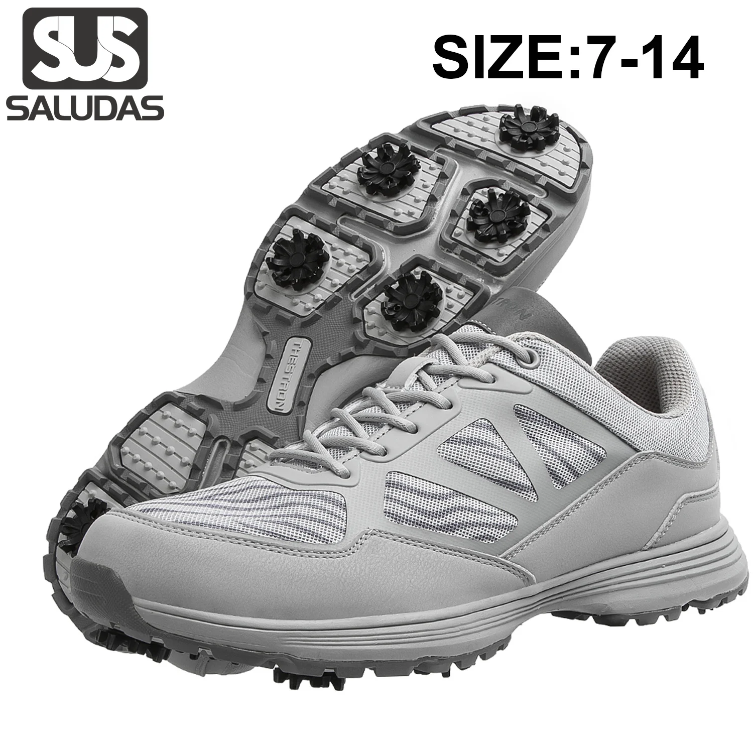 

SALUDAS Waterproof Men Golf Shoes Professional Lightweight Golfer Footwear Breathable Outdoor Walking Shoes Sneakers Male