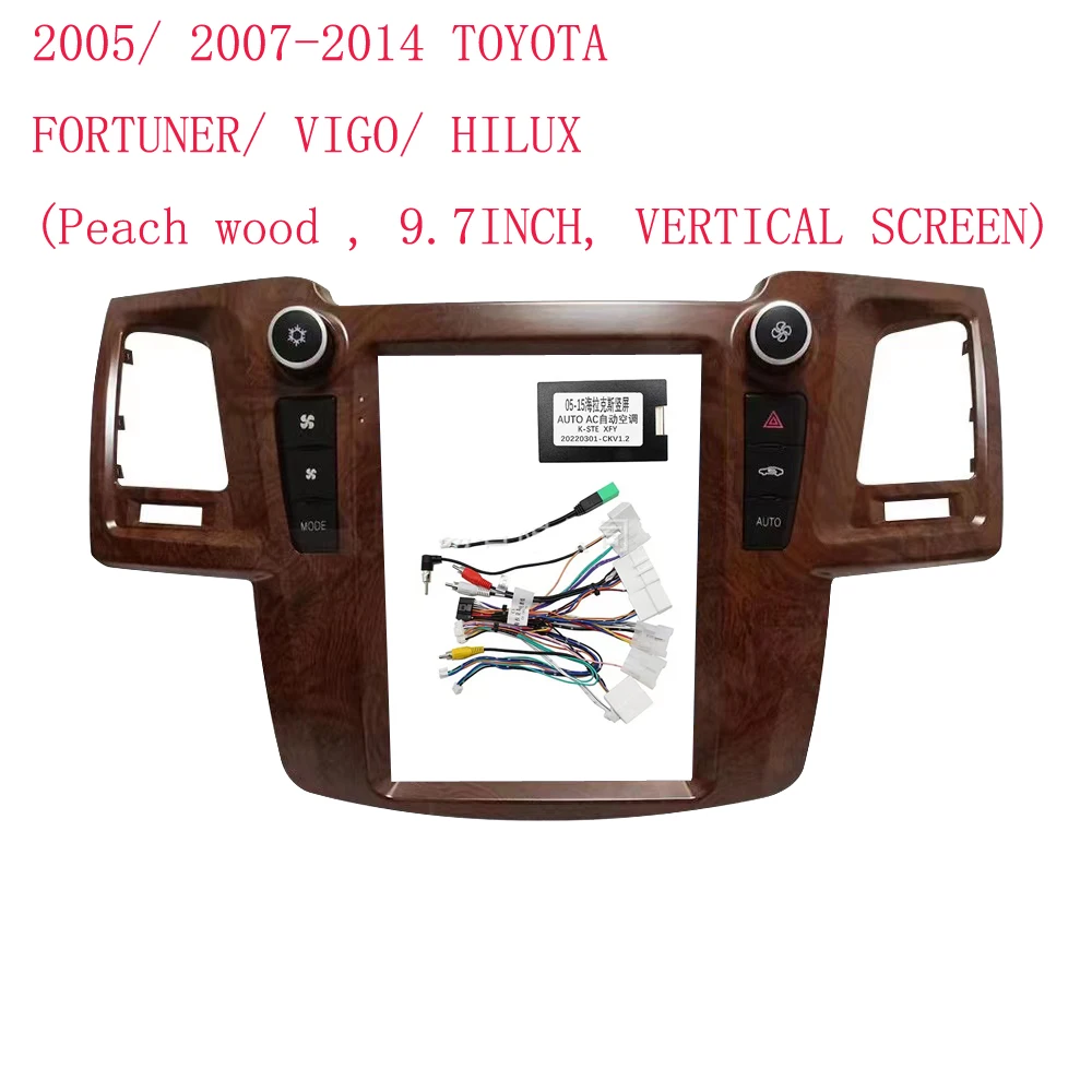 

Автомагнитола для TOYOTA FORTUNER/ VIGO/ HILUX, 2005 дюйма, с вертикальным экраном, для 2014-9,7 TOYOTA FORTUNER/ VIGO/ HILUX, панели в стиле Tesla, Android, MP5, стереорамка ki