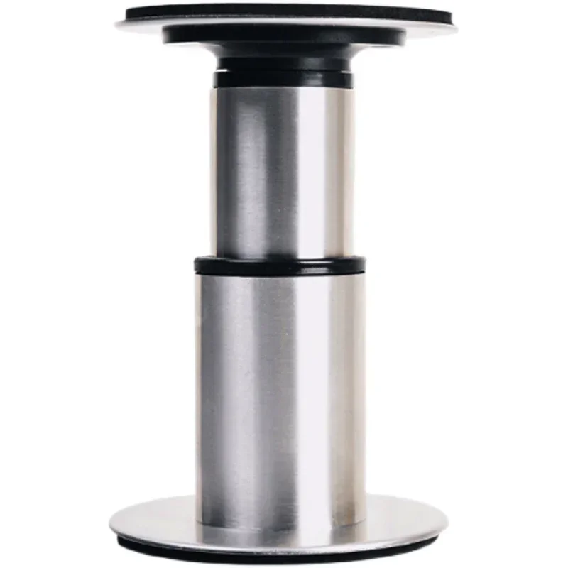 The bracket of the food waste grinder can be adjusted with stainless steel base shock absorbers,