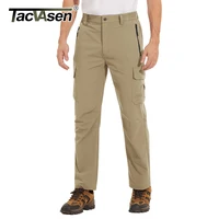 TACVASEN Lightweight Quick Dry Trousers Mens Fishing Climbing Pants Elastic Nylon Outdoor Hiking Cargo Pants Summer Work Trouser 2