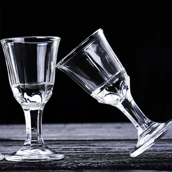 6pcs Shot Glass 10ml Small Capacity Glass Spirits Cup Goblet Spirits Cup Wine Dispenser Wholesale Transparent Cups Drinkware 2