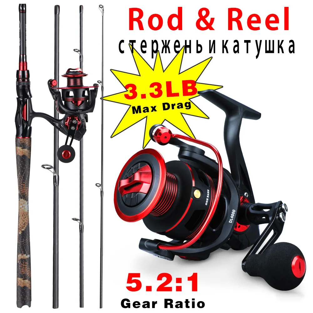 Sougayilang Fishing Reels And Rods 1.98m Caña De Pescar Con