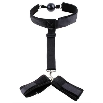 Unisex Sex Toy Self Bondage Handcuffs Restraint Set Adult BDSM Toy SM Game Secret under bed restraint sex toys for woman 2