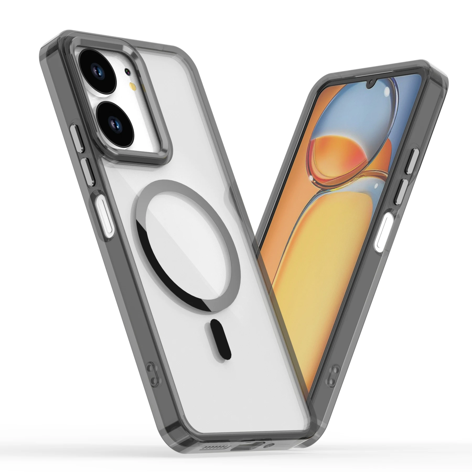 Clear Magnetic Phone Case with Shockproof Protection