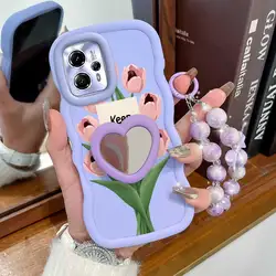 Stay Happy Phone Case Set with Lanyard and Stand - Motorola Moto G30 (PURPLE)