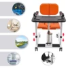Commode Chair Toilet Stair Lift Chair Hydraulic Patient Transfer Chair with Commode for Disabled Multifunctional Shift Chair 4