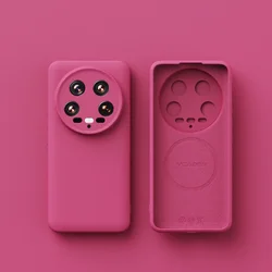 Premium Magnetic Liquid Silicone Shockproof Case with Matte Finish - Xiaomi 14 Pro (HLG)