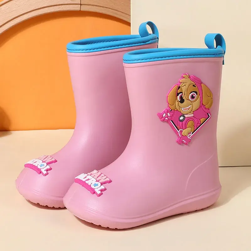 Paw Patrol Chase Skye Anime Cartoon Cute Children Rain Shoes for