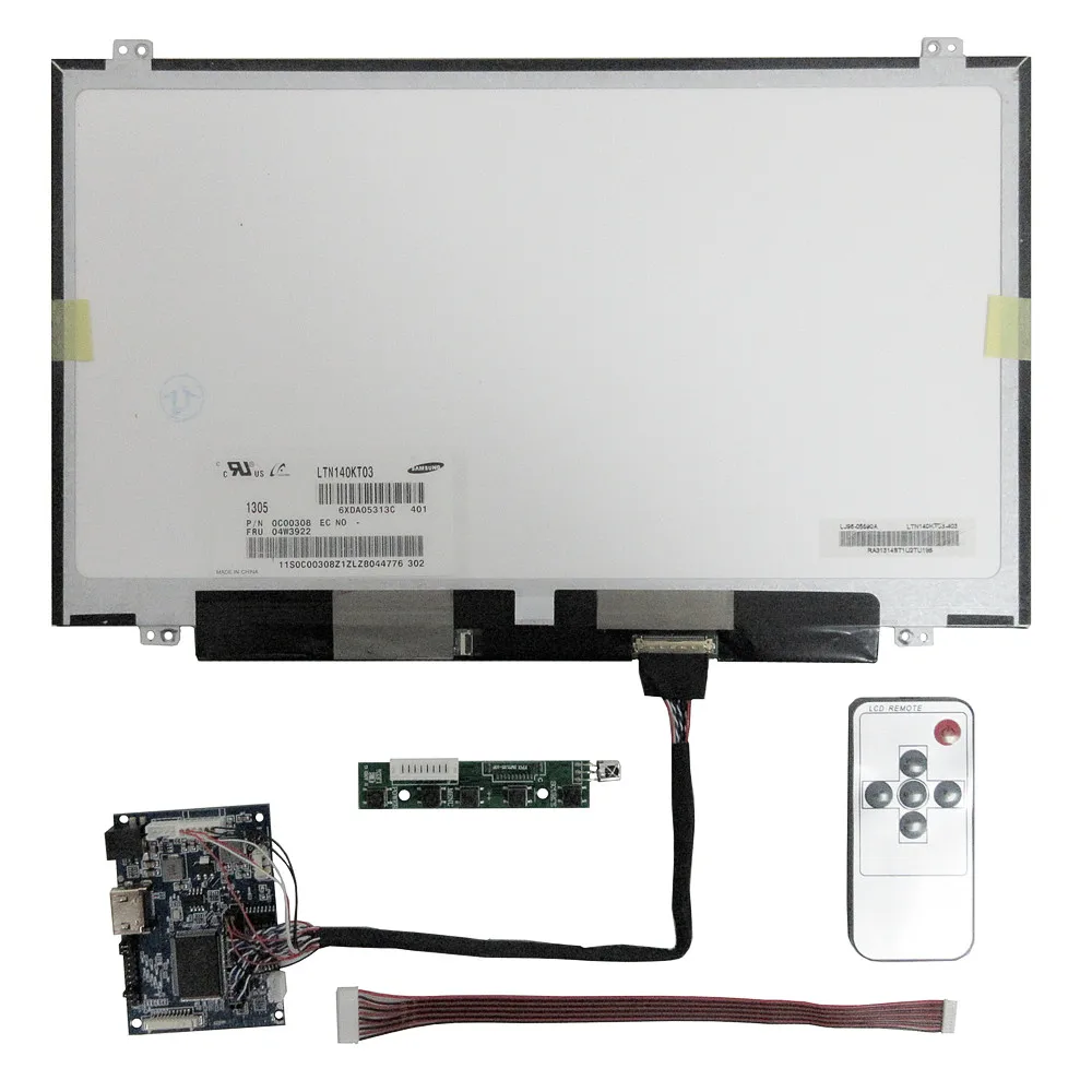 Tablero de Control de controlador de pantalla LCD de Monitor DIY, Kit de pantalla táctil digitalizador Compatible con HDMI para Raspberry/Orange Pi, 13,3 pulgadas
