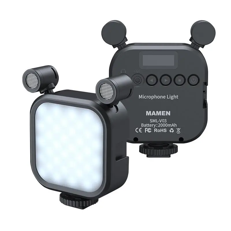 Led V13 Video Light Photography Led Light Microfono Video Conference Light Ricaricabile Portatile Led Square Light Per Telefono
