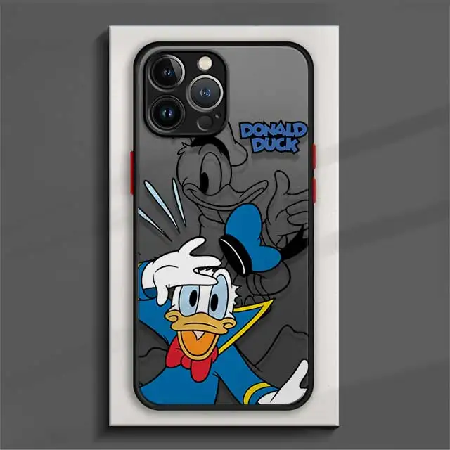 thumbnail image 1 of Funda de teléfono del pato Donald para iPhone 15, 14, 11 Pro Max, 13, 12 Mini, XR, X, SE, 7, 8, 6, 6S Plus, carcasa dura mate, Fundas protectoras, 1 of 5