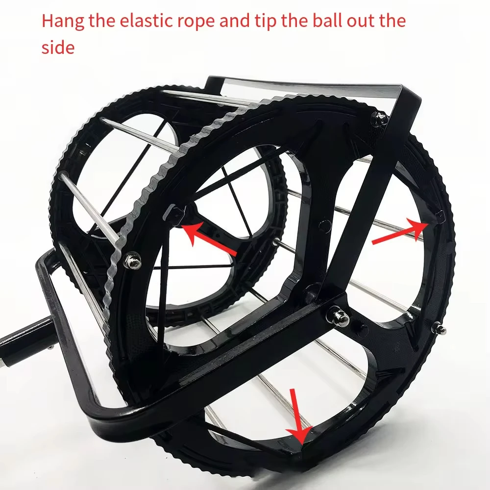 Tennis Accessories Tennis Ball Container Tennis Ball Picker Container Racket Beach Tennis Ball Picker Telescopic Stainless Steel Table Badminton Picking Collector