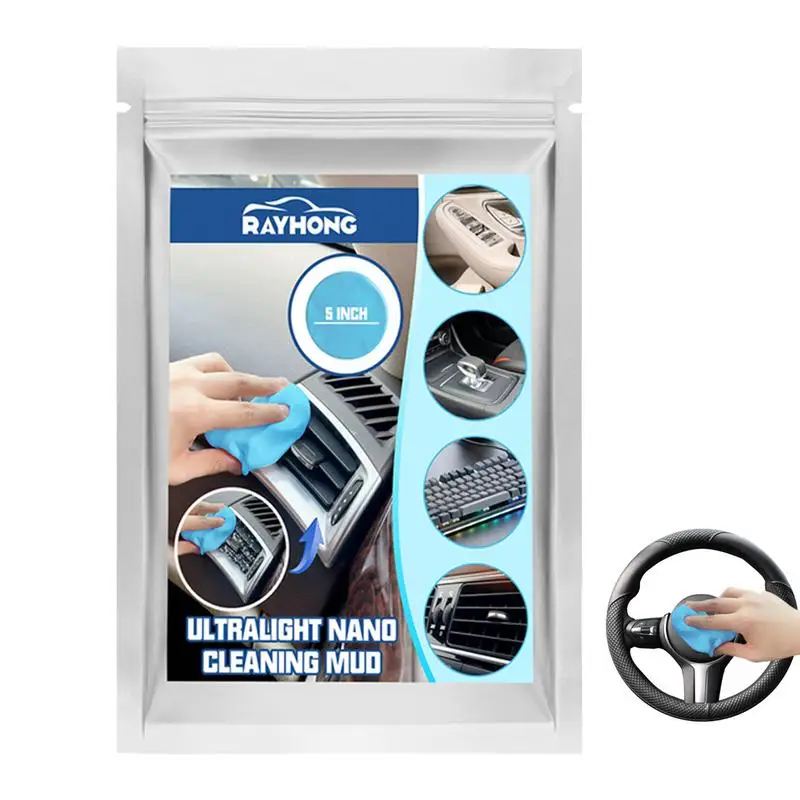 

Car Cleaning Gel Multifunctional Auto Dust Cleaner Reusable Putty Durable Interior Detailing Glue Gel Slime For Cars Maintenance
