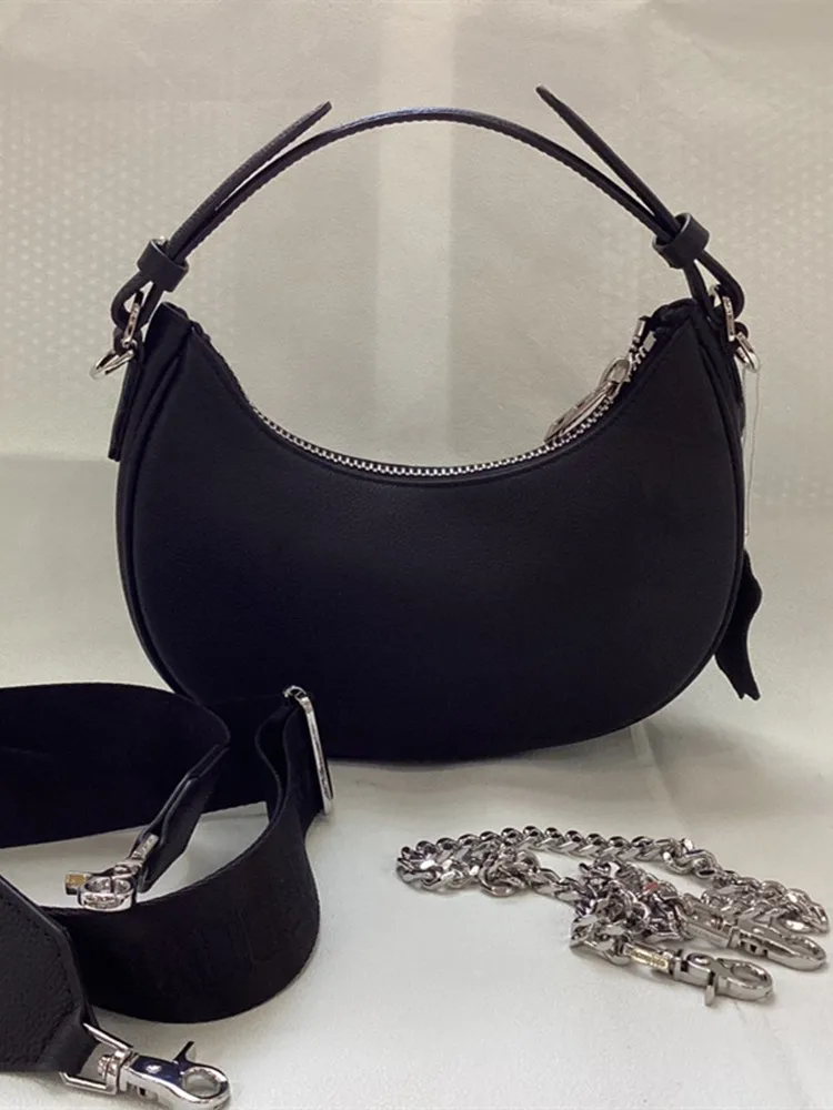 

Wing Print Women 3 Colors Handbag Chain Zipper Adjustable Shoulder Strap 2024 New Lady Genuine Leather Crossbody Bag