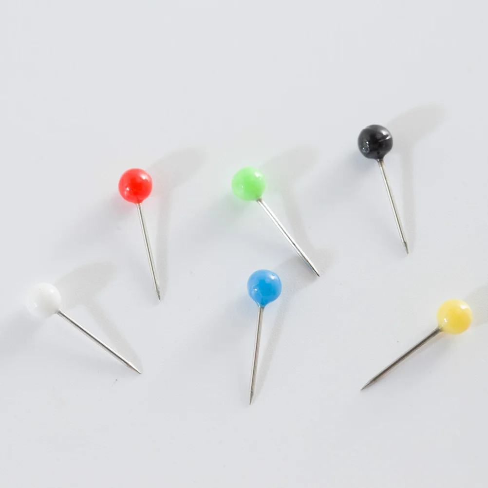 500pcs Push Pin World Map DIY Wall Fixing Accessory Paper Pin Round Push Corkboard Thumbtack push pins