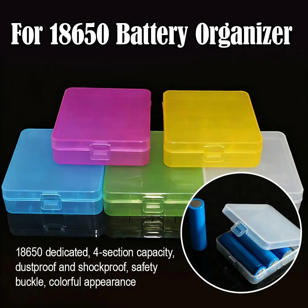 18650 홀더 하드 플라스틱 케이스 홀더 18650 배터리 케이스 컨테이너 홀더용 배터리 보관함