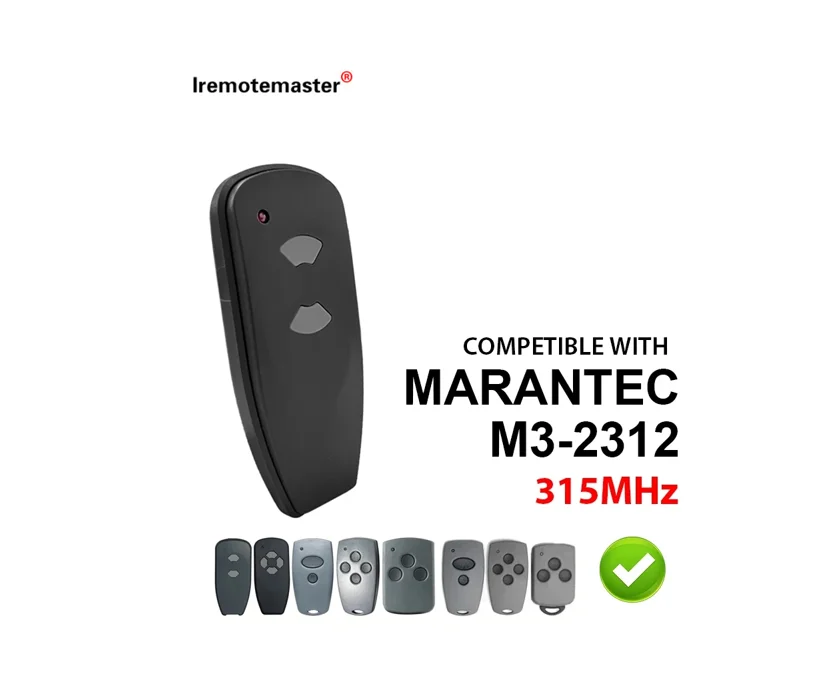 Abridor de porta de garagem com controle remoto, 315MHz, M3-2312, M3-2314, 315MHz, última qualidade superior