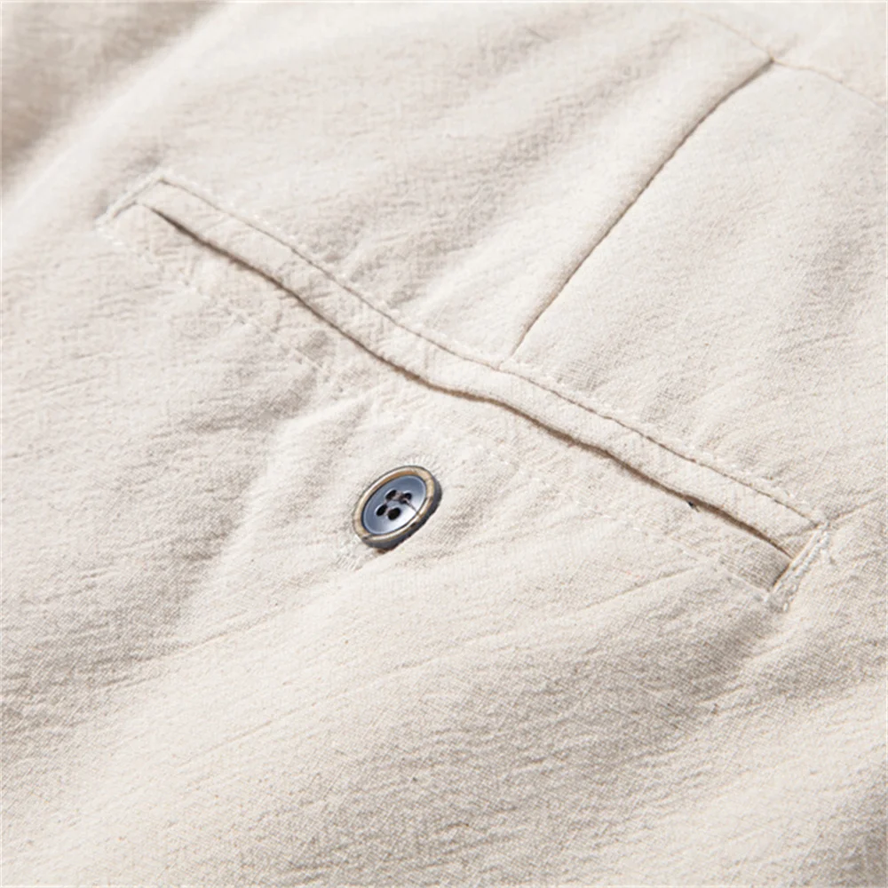 AIOPESON Casual Linen Men Trousers Solid Color  Men's Pants New Spring Autumn High Quality Lightweight Breathable Pants Men 6